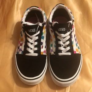 Girls multicolored Vans
